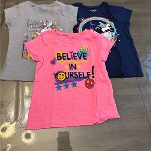 Kids Pink Graphic T-Shirt